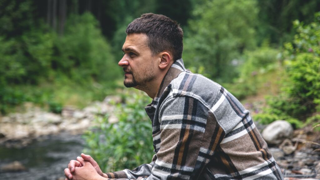 A man finds relief from depression and addiction through faith-based recovery treatment.